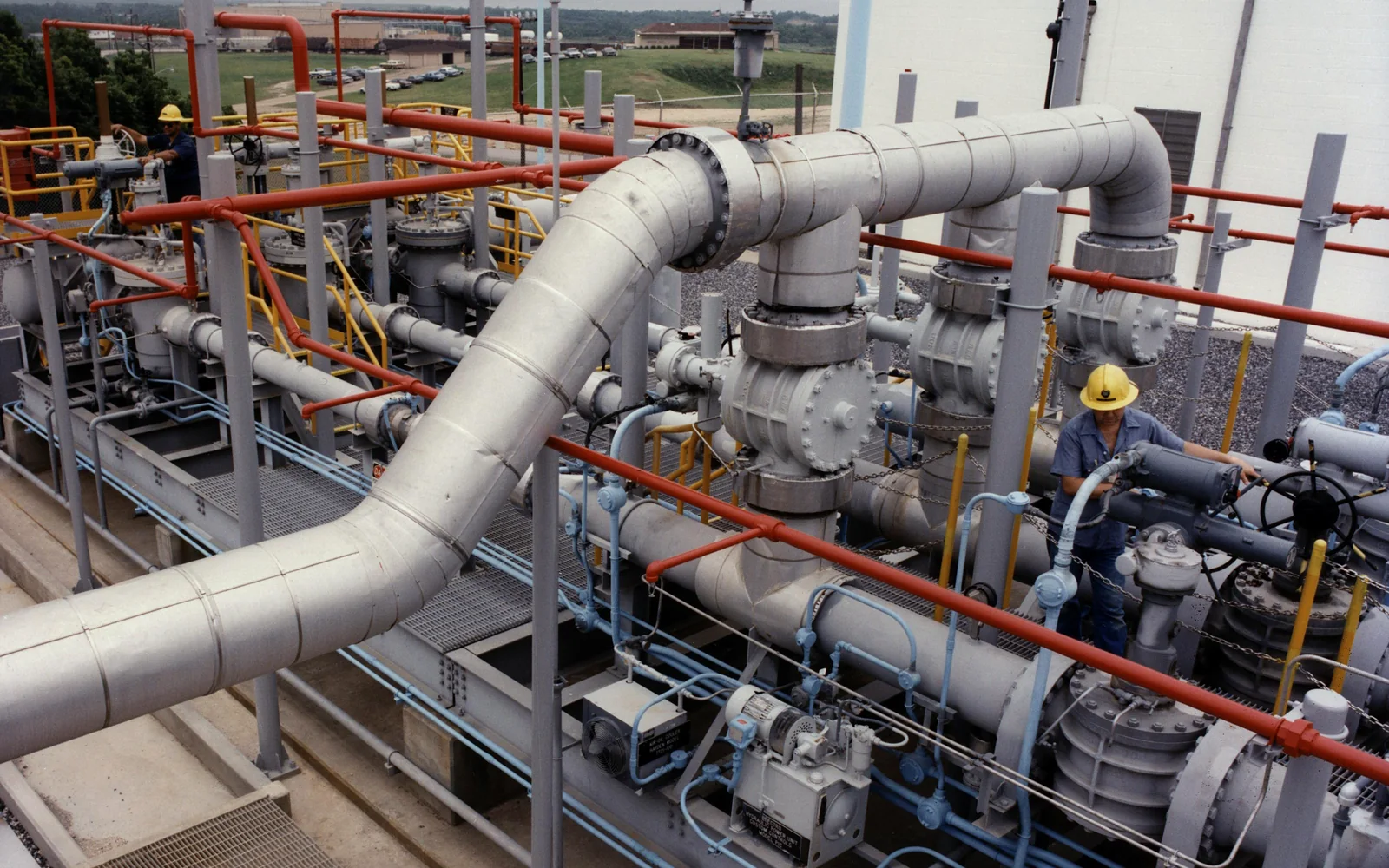 Petroleum transfer pipework, valves and metering equipment